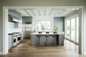 Photo: kitchen island with bar stools